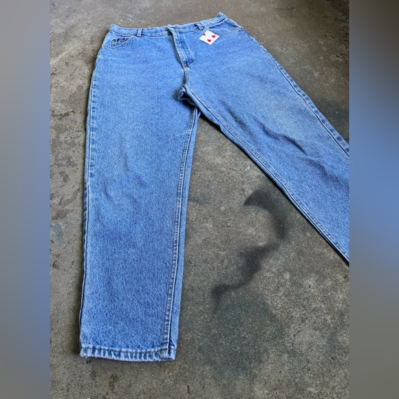 Vintage Lee High Rise Straight Leg Mom Jeans Light Medium Wash - Picture 4 of 7